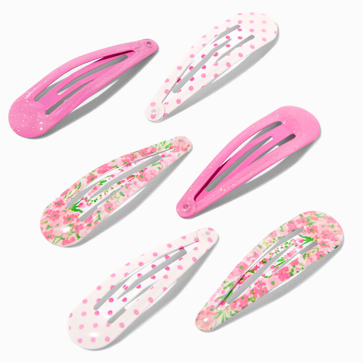 Barrette clic-clac à messages, pailletés pour petites filles