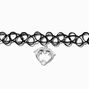 Dolphin Heart Tattoo Choker Necklace,