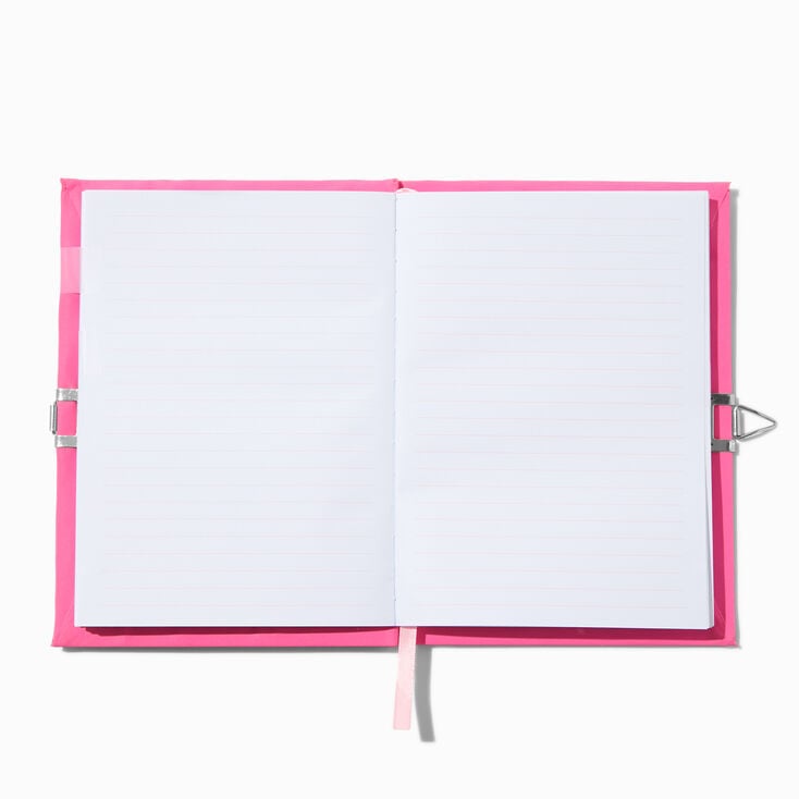Chibi Patches Pink Plush Lock Diary,