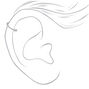 Silver 16G Braided Horseshoe Cartilage Hoop Earring,