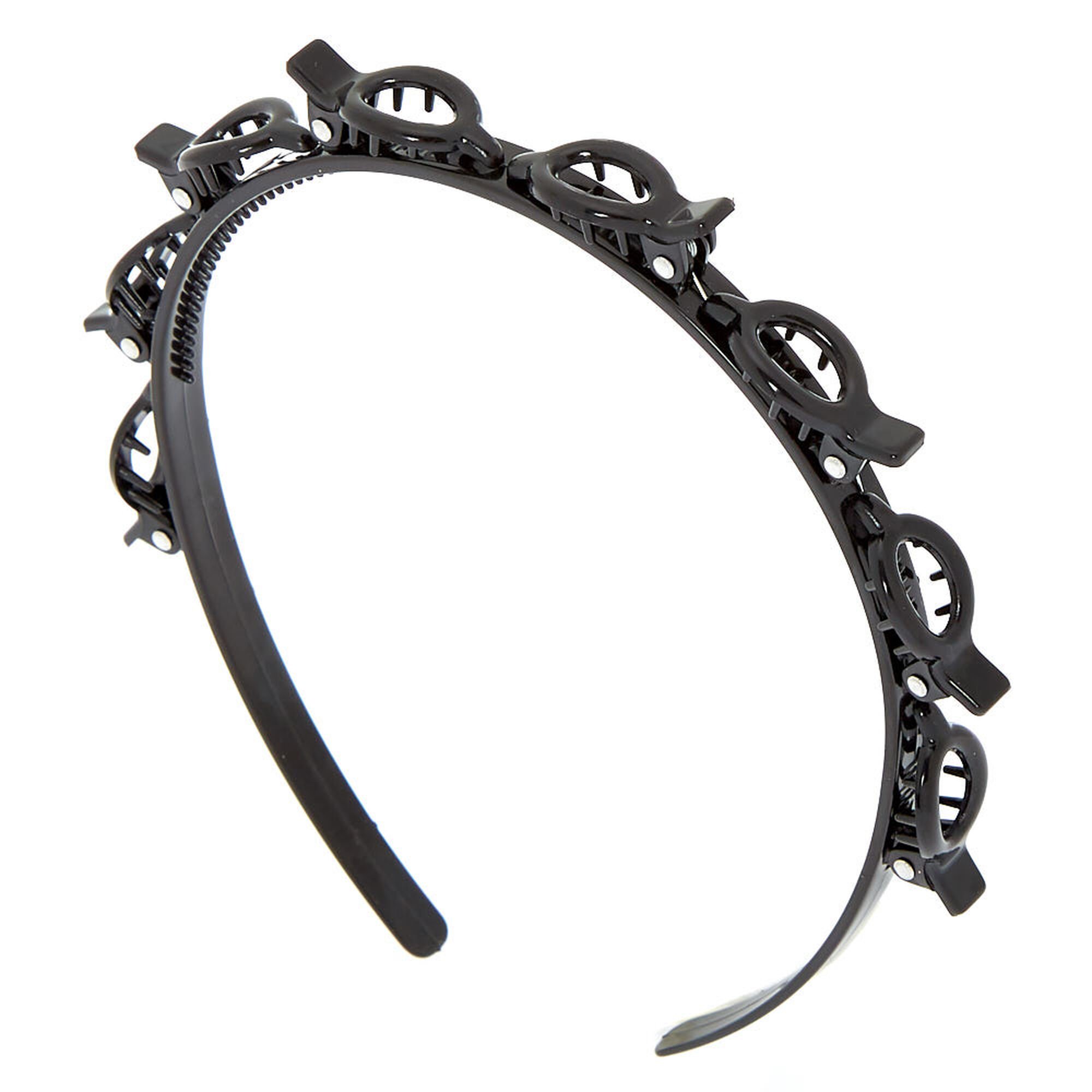 Clipables® Twisty Braids Headband - Black,