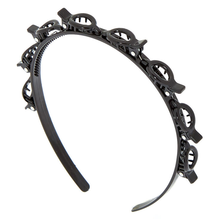 Clipables&reg; Twisty Braids Headband - Black,