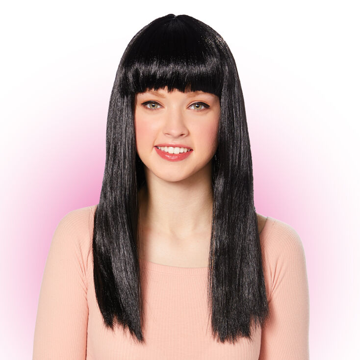 Long Wig With Bangs Black Claire S