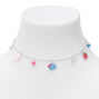 Claire&#39;s Club Silver Blue Cat &amp; Strawberry Jewellery Set - 3 Pack,