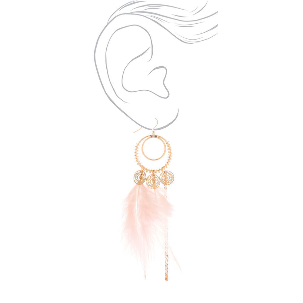 Claire's feather earrings outlet