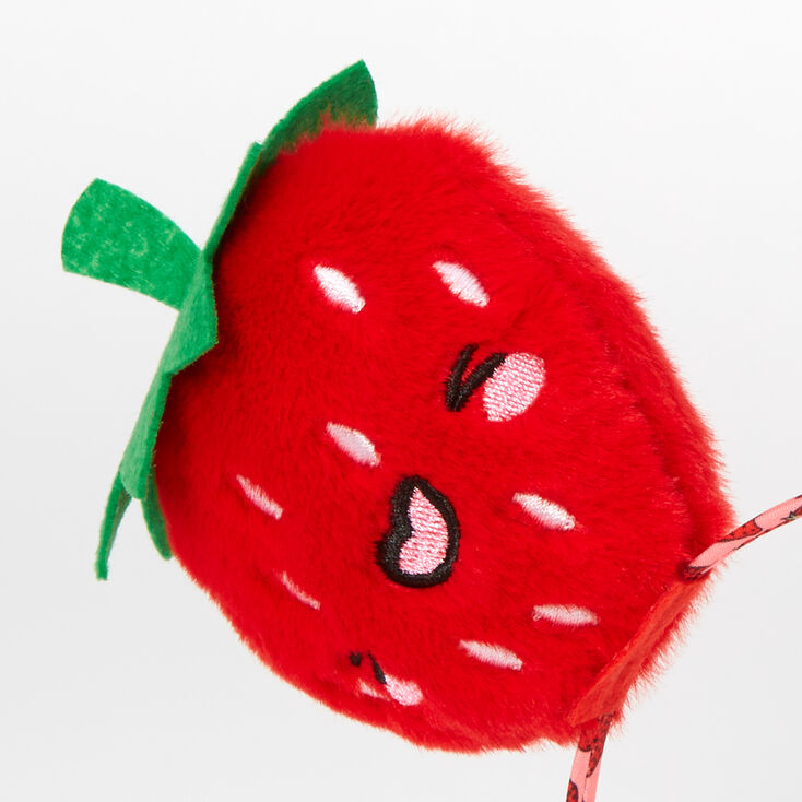 Red Strawberry Ears Headband,