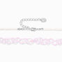 Purple Daisy Choker Necklaces - 2 Pack,