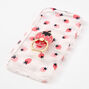 Coque de protection pour portable avec support anneau fraise - Compatible avec iPhone&reg; XR,