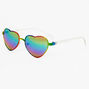 Claire&#39;s Club Anodized Heart Aviator Sunglasses,