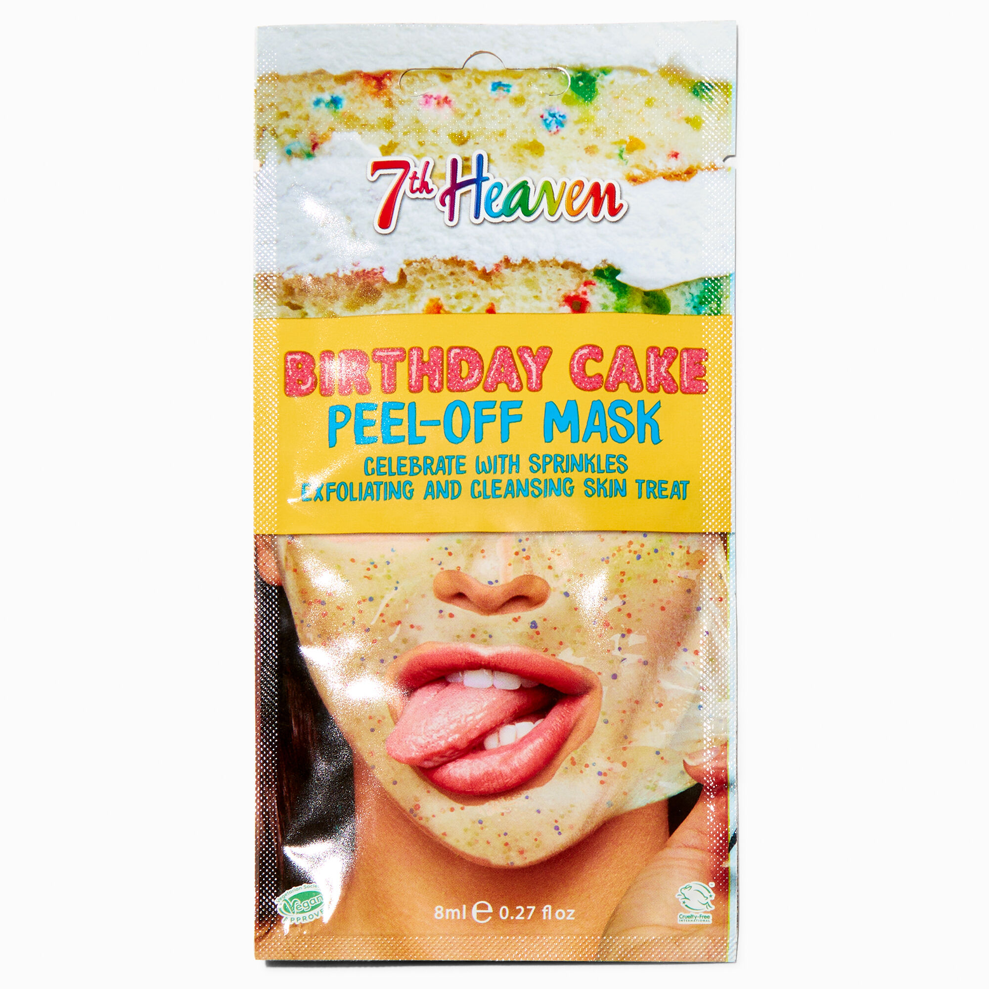 View Claires 7Th Heaven Birthday Cake Peel Off Mask information