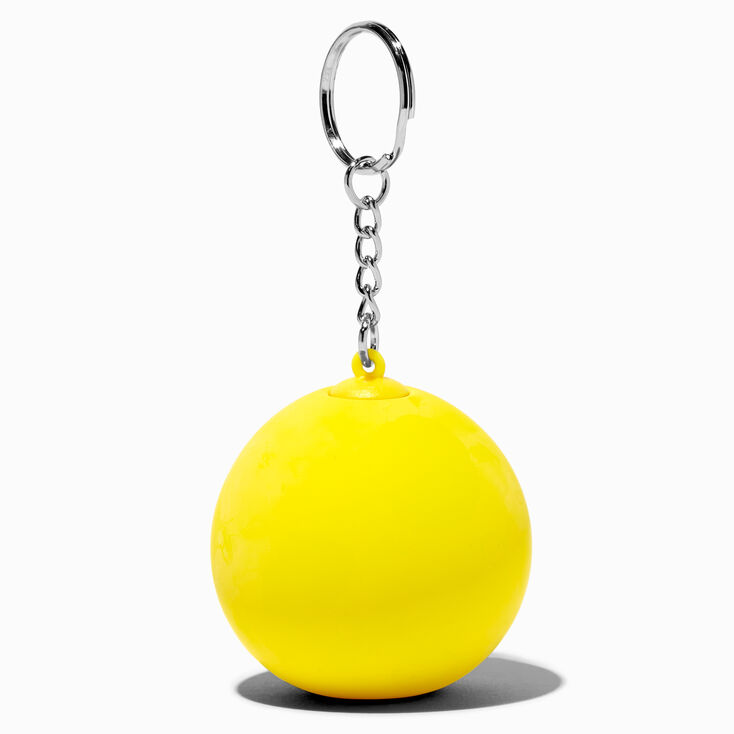 Initial Yellow Stress Ball Keychain - J,