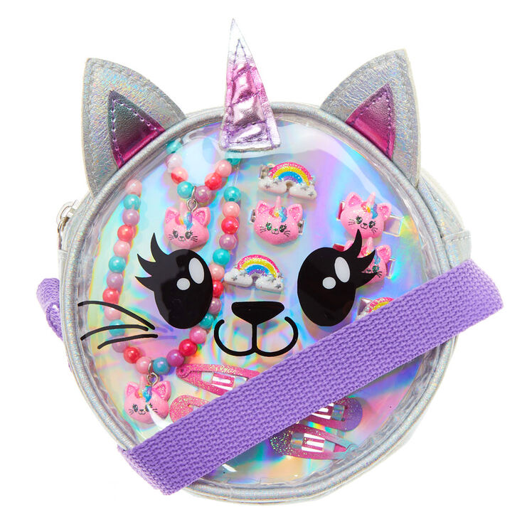 Lot d&rsquo;accessoires chat Club&nbsp;Claire&#39;s - Couleur argent&eacute;,