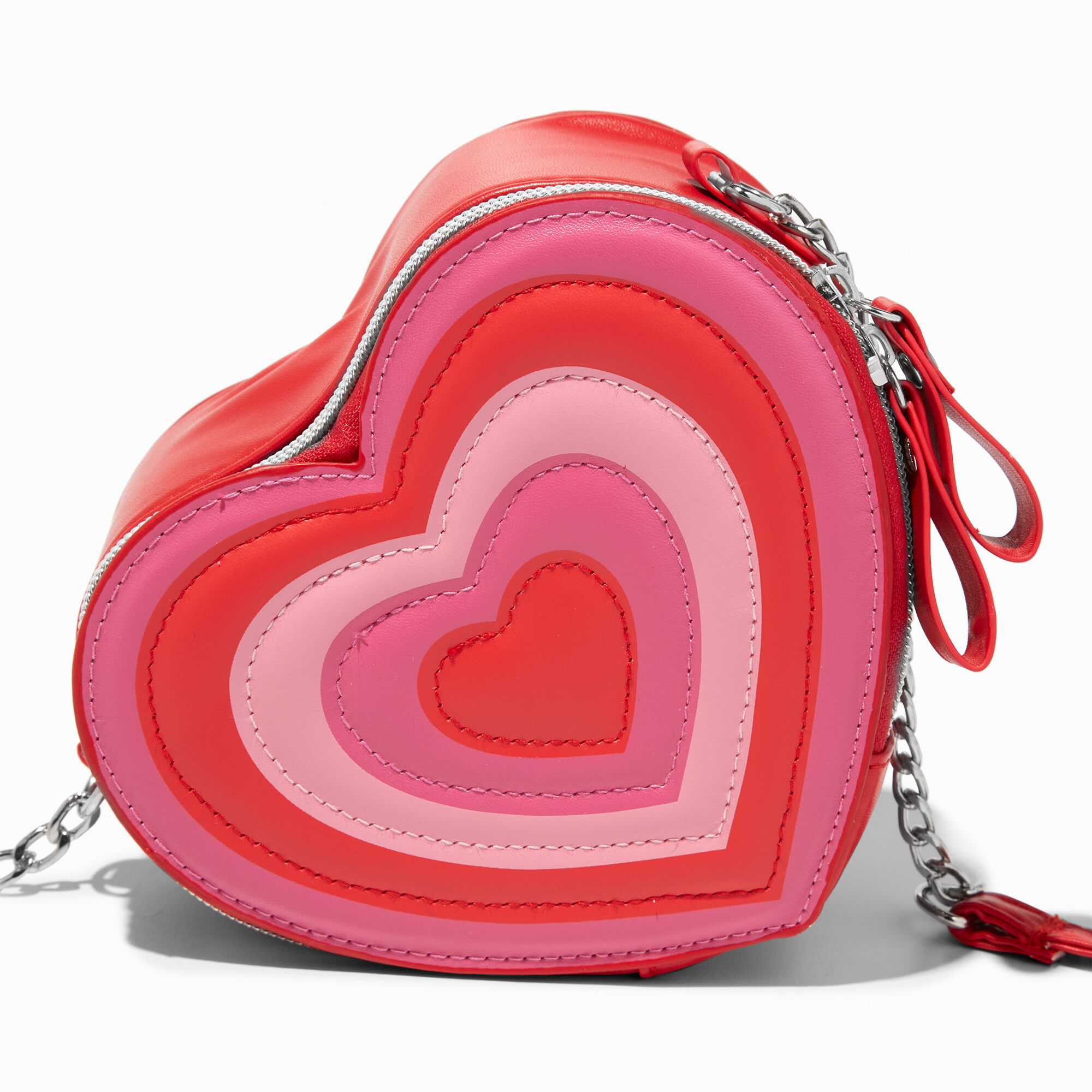 Red quilted crossbody bag top