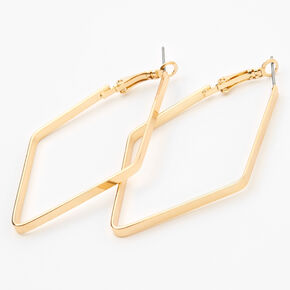 Gold-tone 60MM Geometric Hoop Earrings,