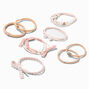 Blush Pink Bracelet Hair Ties - 12 Pack,