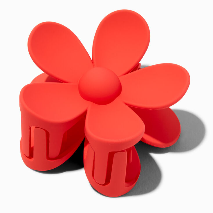 Coral Flower Medium Hair Claw,