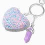 Best Friends Pastel Confetti Hearts Keychains - 2 Pack,