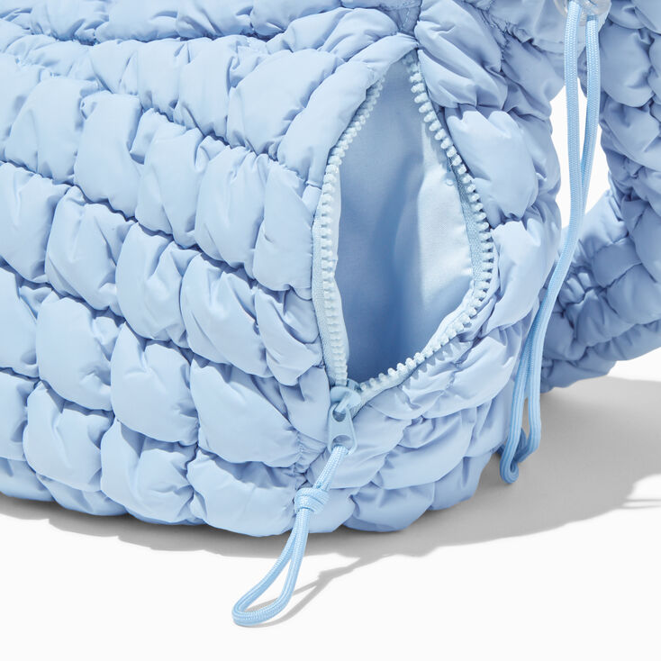Blue Puffy Sling Shoulder Bag,