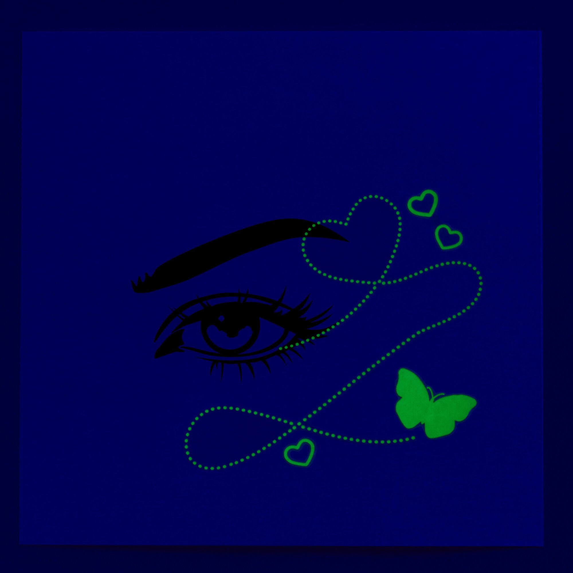 Glow in the Dark Butterfly Eye Gems,