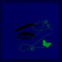 Glow in the Dark Butterfly Eye Gems,