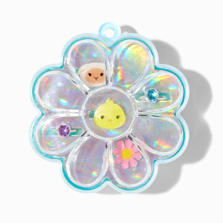 Claire&#39;s Club Spring Critters Box Rings - 5 Pack,
