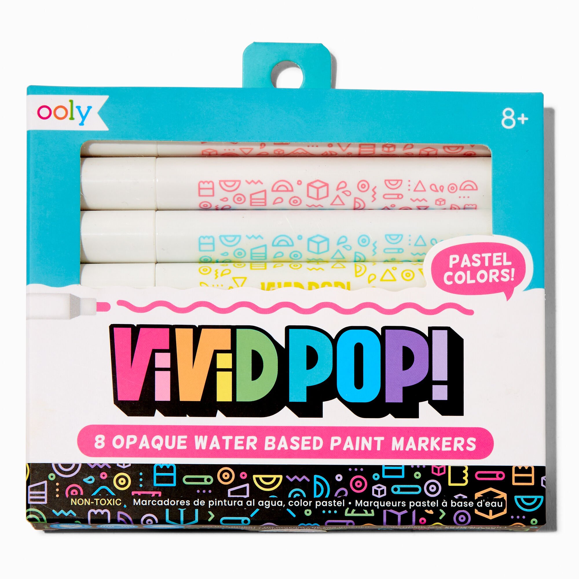 ooly® Vivid Pop! Opaque Water-Based Paint Markers - 8 Pack,
