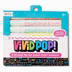 ooly&reg; Vivid Pop! Opaque Water-Based Paint Markers - 8 Pack,