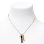Gold Zodiac Symbol Pendant Charm Necklace - Pisces,