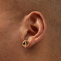 Gold-tone Rope Knot Stud Earrings,