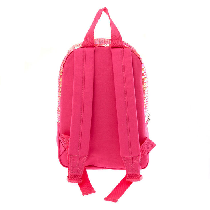Claire&#39;s Club Rainbow Unicorn Sequin Small Backpack,