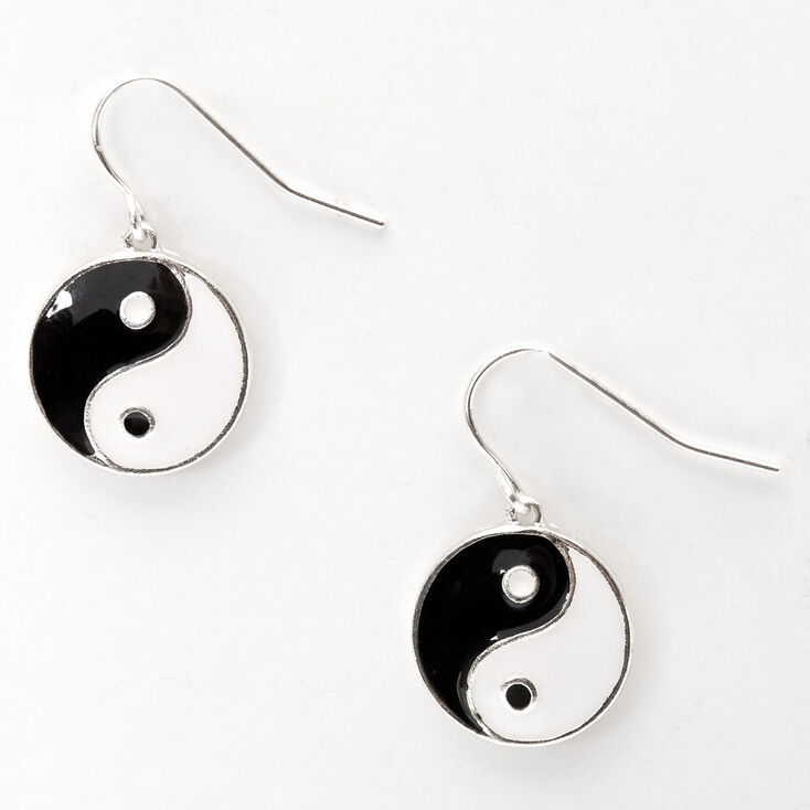 Yin Yang 0.5&quot; Drop Earrings,