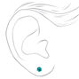 Crystal Rainbow 4mm Stud Earrings - 9 Pack,