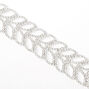 Silver Rhinestone Mermaid Tail Chain Bracelet,