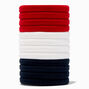 Red, White, &amp; Black Hair Ties - 12 Pack,