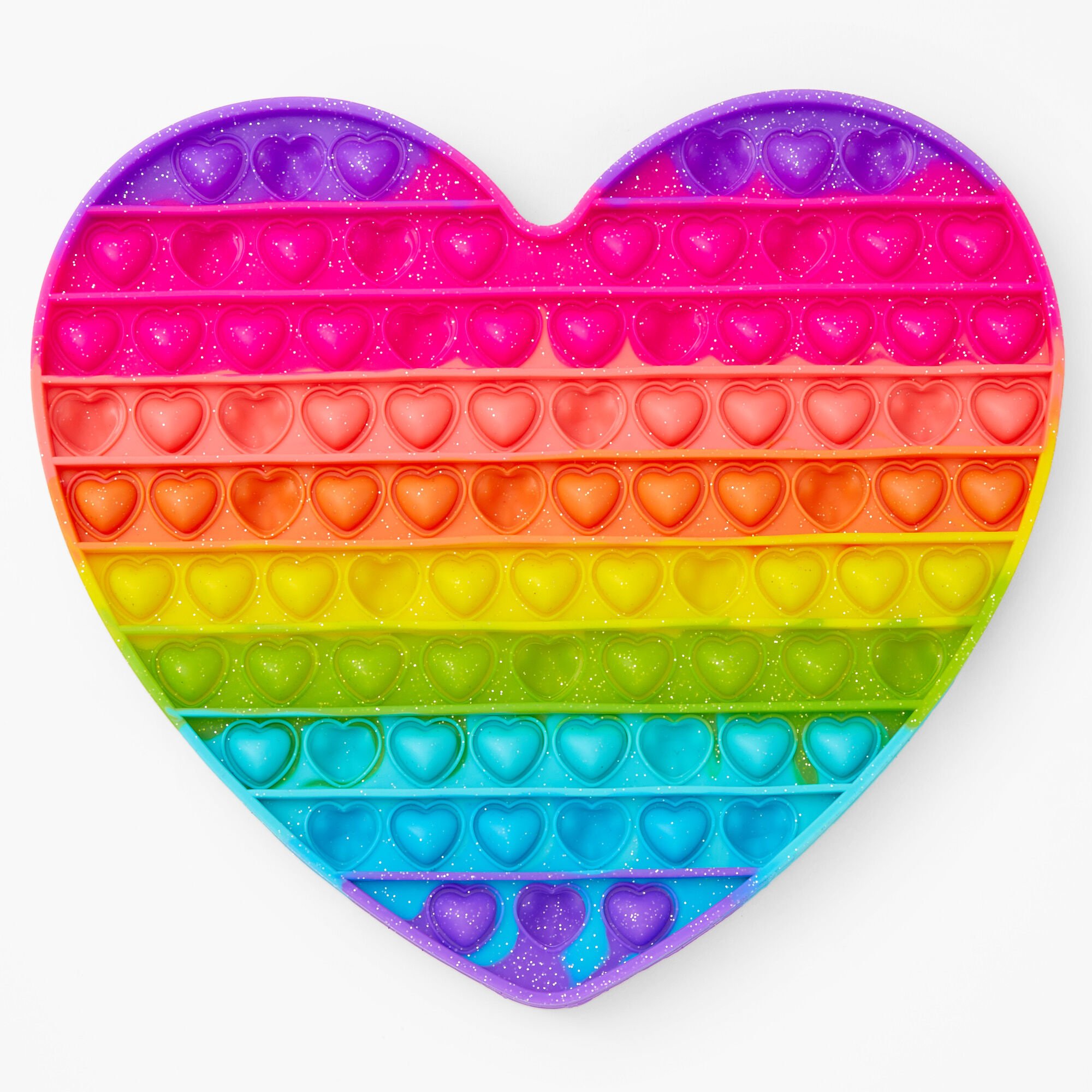 Pop Fashion 8'' Heart Fidget Toy - Rainbow,