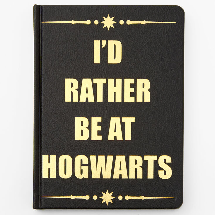 Harry Potter&trade; I&#39;d Rather Be At Hogwarts Journal - Black,