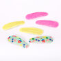 Claire&#39;s Club Glitter Fruit Scalloped Snap Hair Clips - 6 Pack,