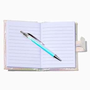 White Quilted Mini Journal Notebook,