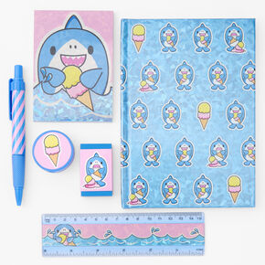 Ice Cream Cone Shark Stationery Set,