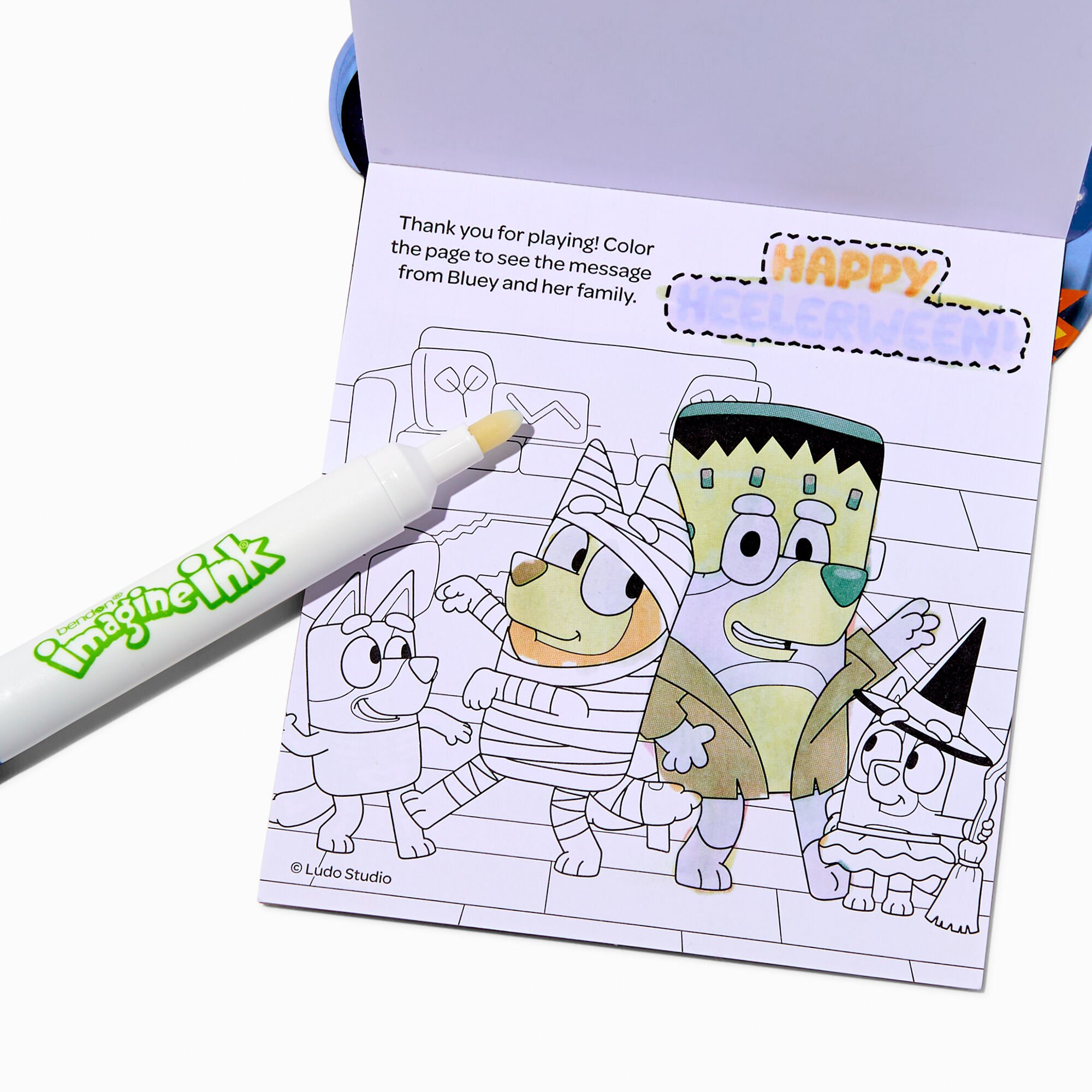 Bendon® Imagine Ink x Bluey Halloween Magic Ink Pictures,