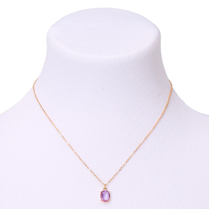 Coffret cadeau parure de bijoux pierre de naissance du mois de juin&nbsp;- Am&eacute;thyste d&rsquo;imitation couleur claire, lot de 3,