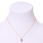 Coffret cadeau parure de bijoux pierre de naissance du mois de juin&nbsp;- Am&eacute;thyste d&rsquo;imitation couleur claire, lot de 3,