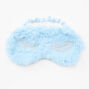 Eyelash Faux Fur Sleeping Mask - Blue,