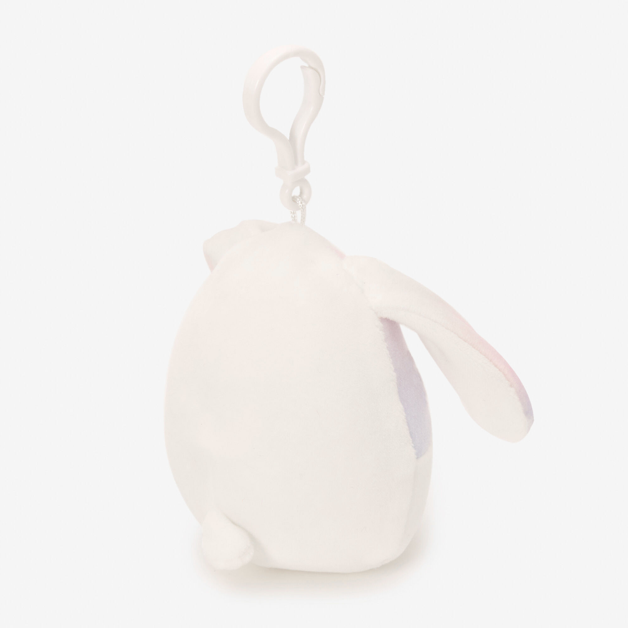 Squishmallows™ 3.5" Claire's Exclusive Ombré Bunny Soft Toy Bag Clip,