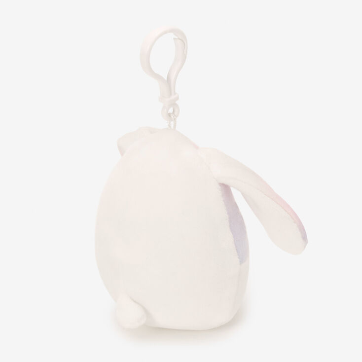 Squishmallows&trade; 3.5&quot; Claire&#39;s Exclusive Ombr&eacute; Bunny Soft Toy Bag Clip,