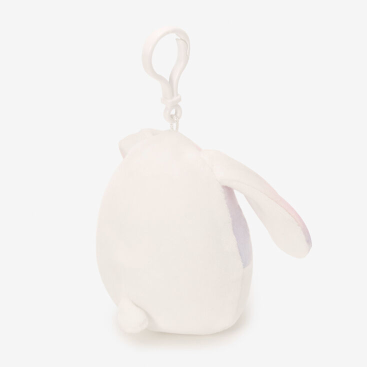 Squishmallows&trade; 3.5&quot; Claire&#39;s Exclusive Ombre Bunny Soft Toy Bag Clip,