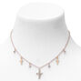 Claire&#39;s Club Gold Cross Charms Jewelry Set - 3 Pack,