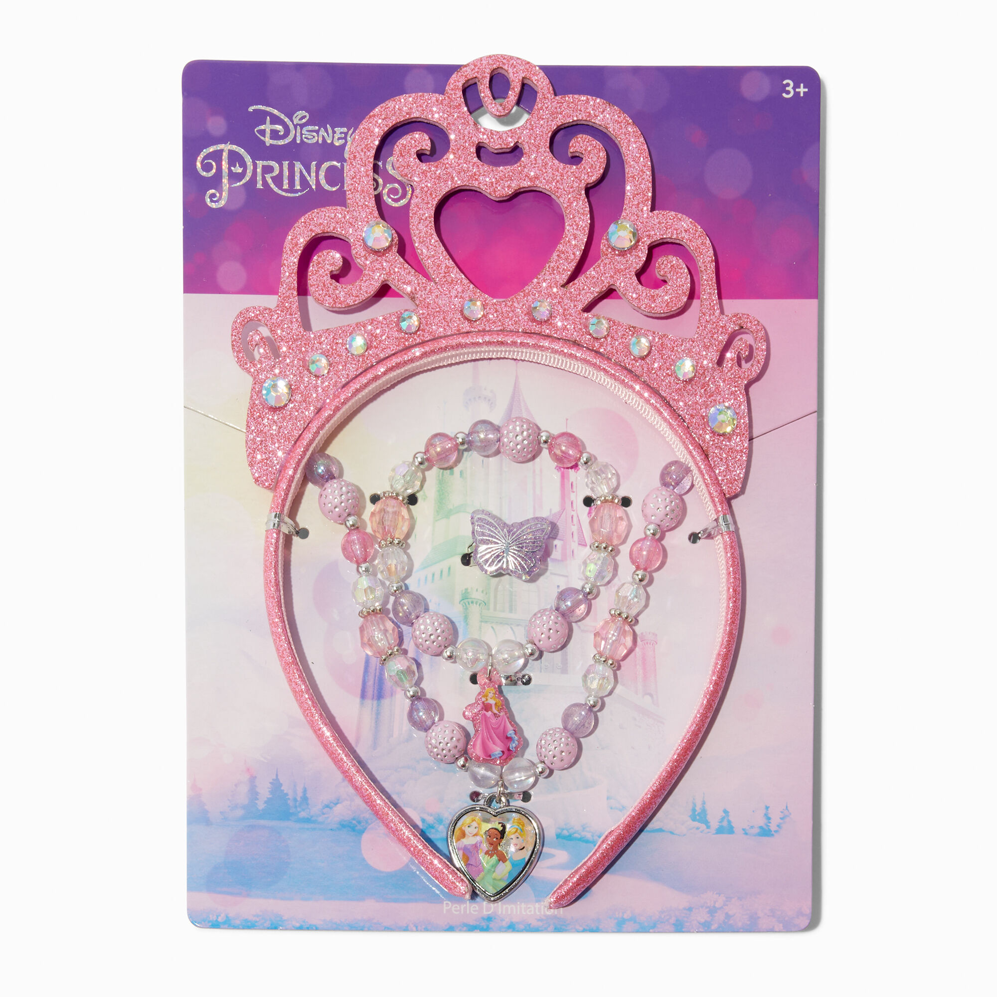 View Claires Disney Princess Tiara Headband Jewelry Set 4 Pack information
