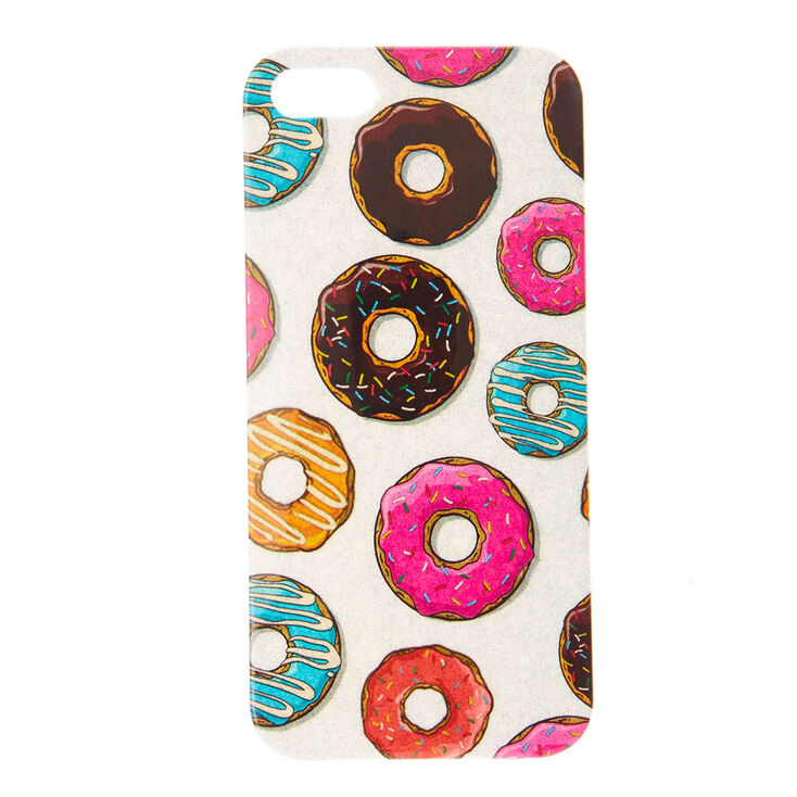 Silver Shimmer Donut Phone Case - Fits iPhone 5/5S/SE,