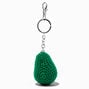 Happy Avocado Crocheted Keychain,